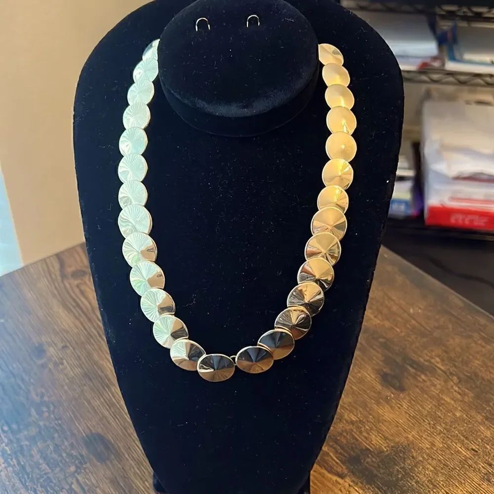 Sugarfix by BaubleBar Gold-tone Layered Disc Necklace